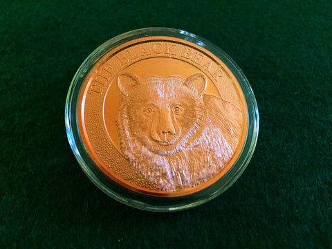 Black Bear Copper Coin
