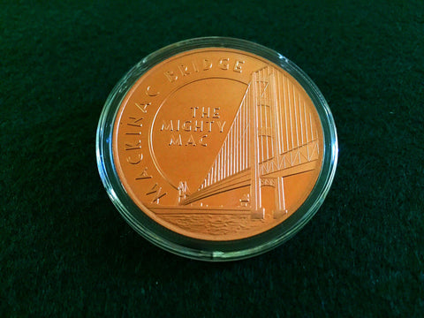 Mackinaw Bridge Copper Coin